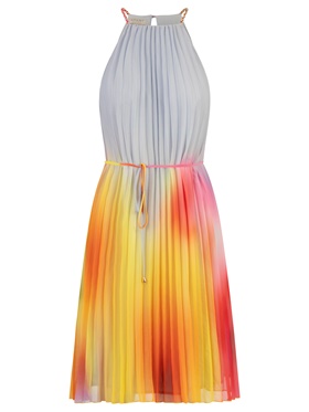 Оформить покупку шифонового платья в стиле халтернек в онлайн магазине Апарт